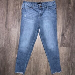 1822 Denim Light Blue Ankle Jeans